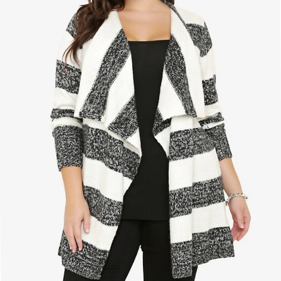 torrid Sweaters - 🏷️⬇️Torrid Striped Draped Open Cardigan Bundle